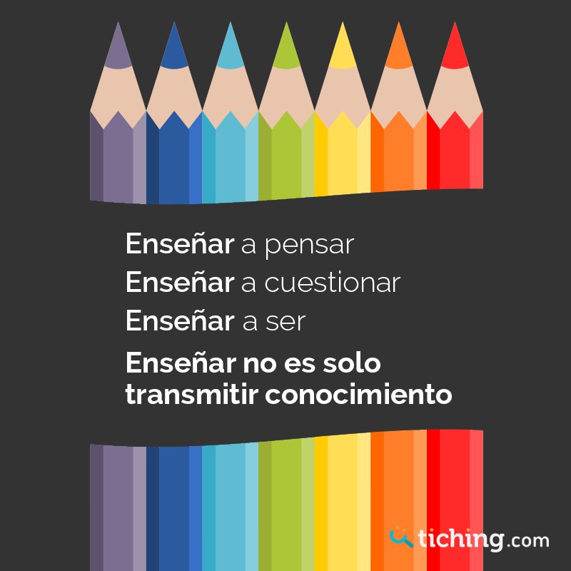 Porque enseñar no es solo transmitir conocimiento... ¡ayúdanos con un RT si estás de acuerdo! #educación