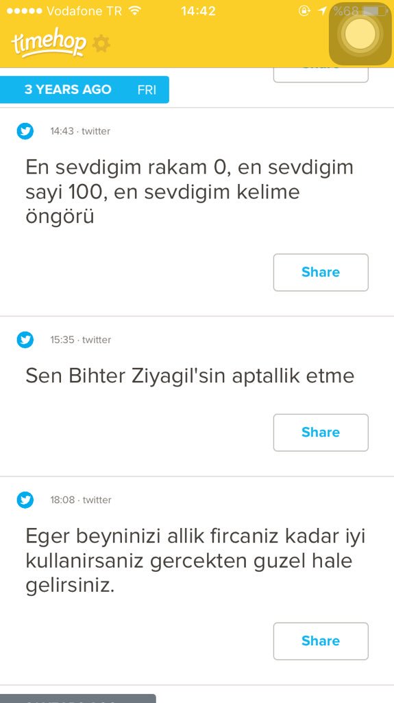 3 sene önce bugün ne yaşadım acaba 🙃🙃🙃