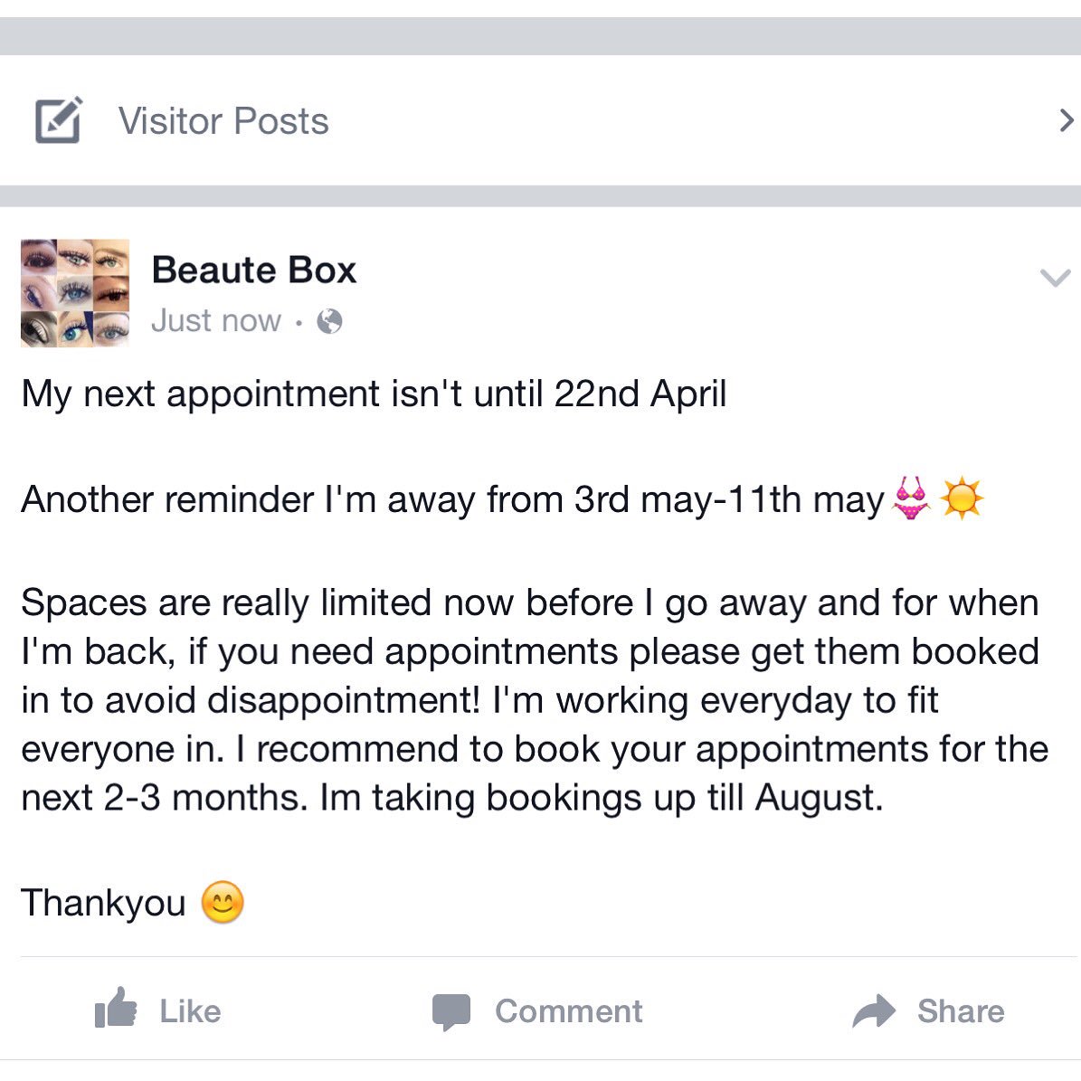 Beaute_Box's tweet image. Appointments
