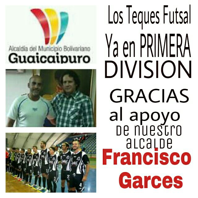 lostequesfutsal's tweet photo. Feliz día, ya estamos a pocos días para debutar en Primera División. @AlcaGuaicaipuro @garcesfrancisco @SomosGuaica https://t.co/MJm0AbJjck