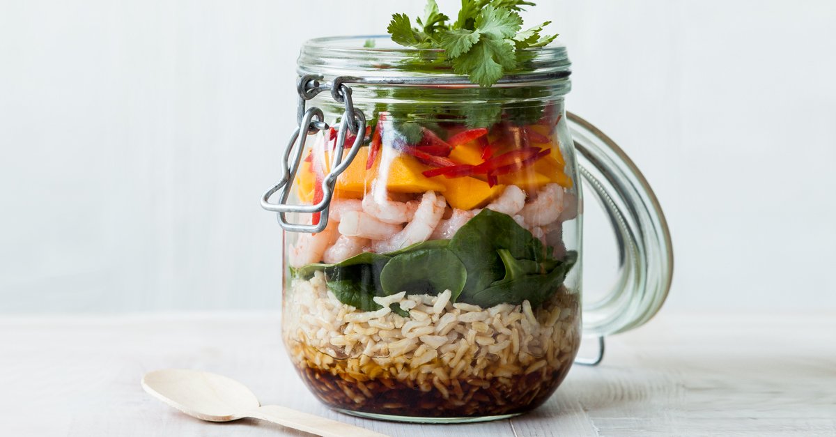 bbcgoodfood's tweet image. Pop this prawn, rice &amp;amp; mango salad in a jar for a perfectly portable lunch solution... bbcgoodfood.com/recipes/prawn-…