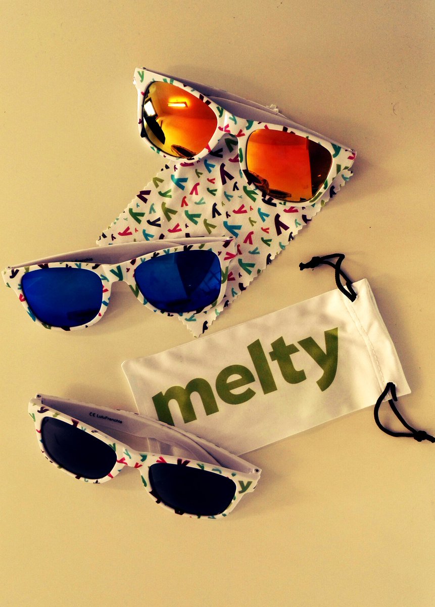 meltygroup's tweet photo. Les nouvelles lunettes melty sont arrivées, et elles sont trop COOL ! 🌟 Merci @LuluFrenchie &amp; @LunettesPrTous ✌ https://t.co/h67AZEhv1w