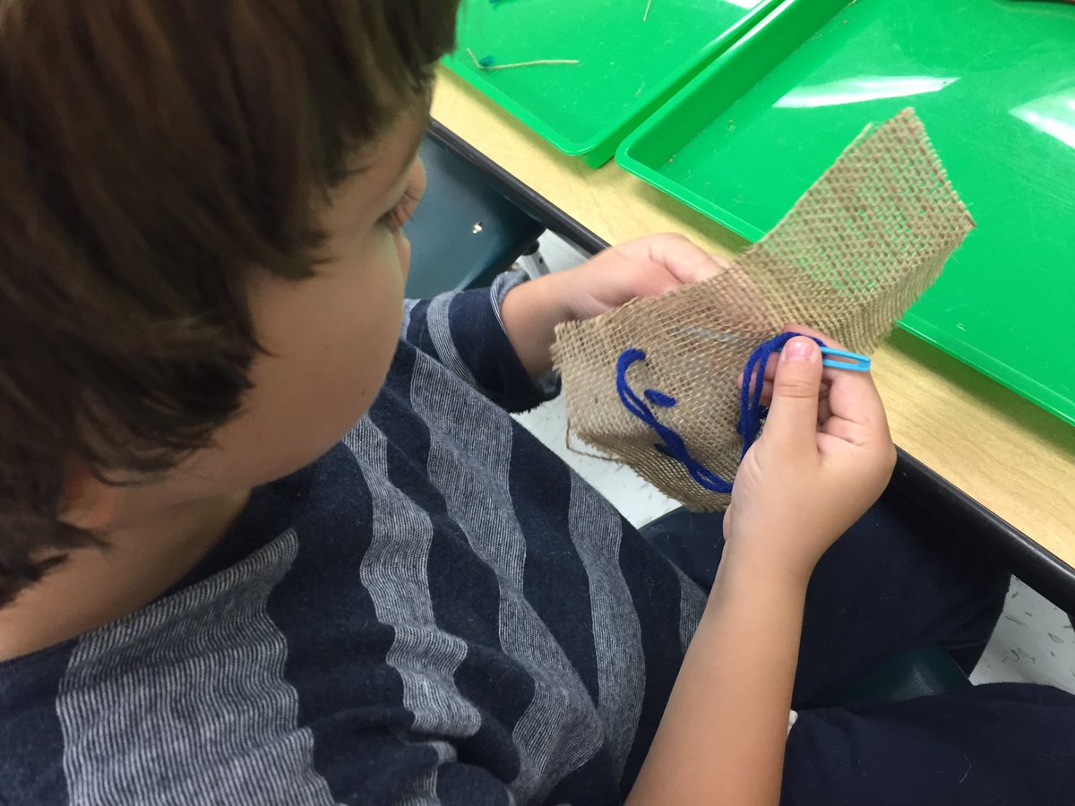 SmithCPreK's tweet photo. Learning to sew! https://t.co/sU1J2ocW4N