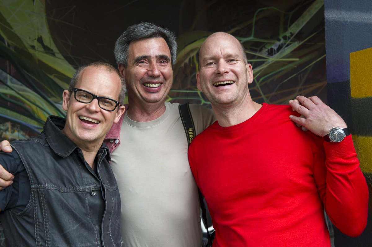 EMSCHERKUNST's tweet photo. Manchmal entst. bei Künstlerbereisungen auch Freundschaften
#peopleMW #ErikVanLieshout #JorgeOrta #BenjaminBergmann https://t.co/4hKNlNcy0V