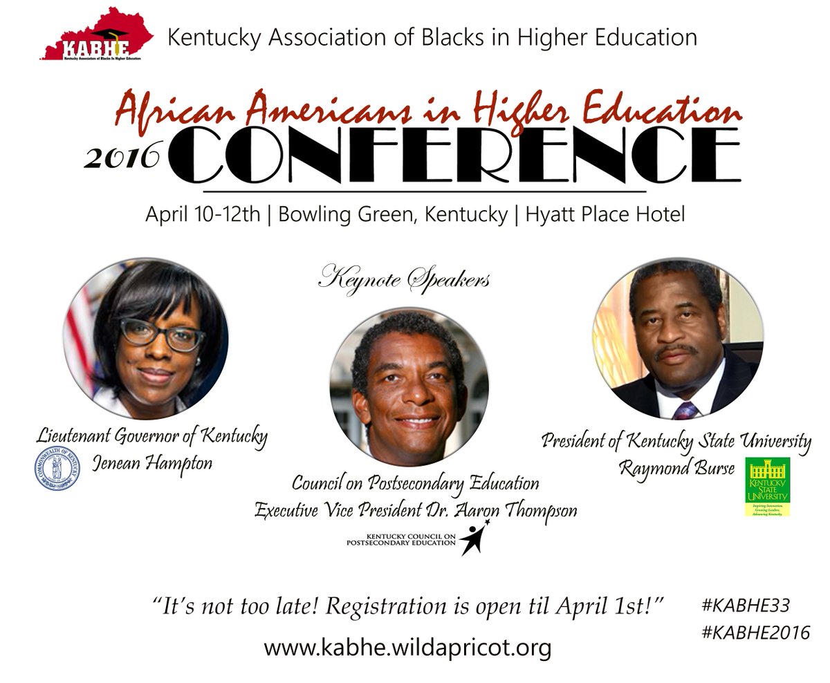 KY BlacksInHigherEd (@kabhe1984) on Twitter photo 