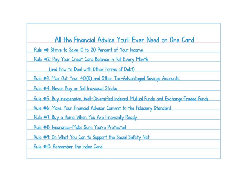 NewAmericaFCSP's tweet photo. How many of these 10 rules do you follow? 3.31: Why #FinEd doesn't have to be complicated -- https://t.co/vDzyH1p8Xj https://t.co/17THl6fD4J