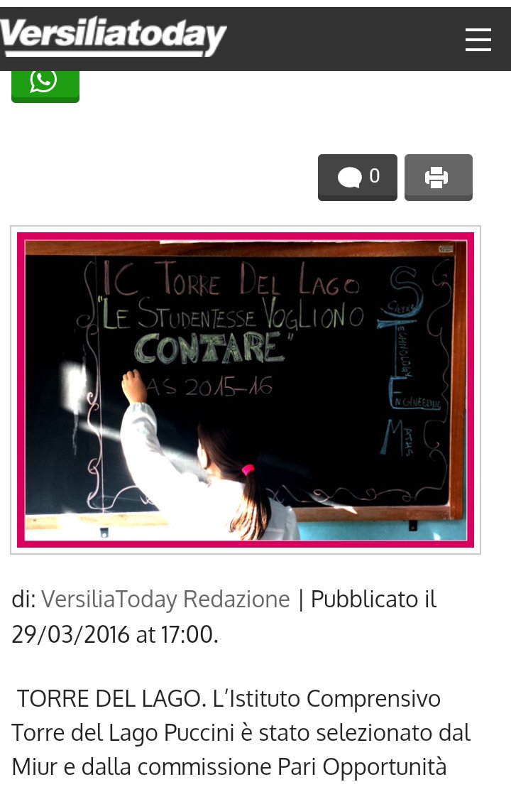 erykaluna's tweet image. Le studentesse vogliono contare! Da @TwLetteratura a #codemooc ;) versiliatoday.it/2016/03/29/min… via @Versiliatoday ;)