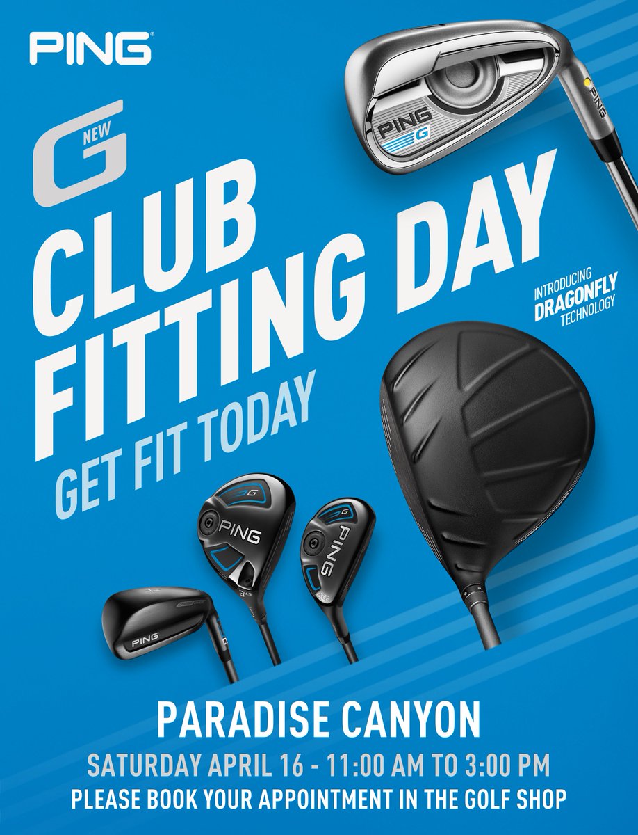 ParadiseCanyon's tweet photo. Now available for booking. 403.381.4653 All the New "G" product from Ping!! @RyanBathgate #yql #ProfessionalFitting https://t.co/R3coCKec1f