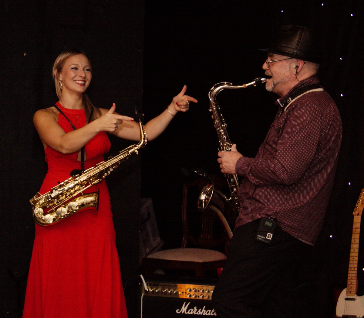 Saxme_Lessons's tweet image. Playing a song with my student, Hannah, at the Wish Ball on Friday night.
Well done, Hannah! What a Ball! 🎷