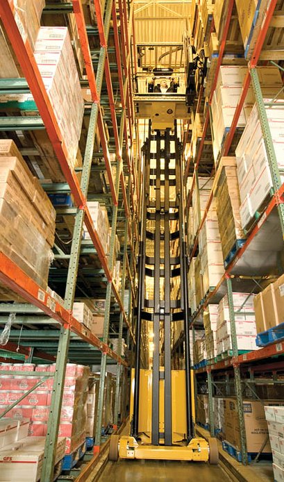 When #Storage space is at a premium,Very Narrow Aisle Man Up Turret Trucks,make the most of what u have. #forklift