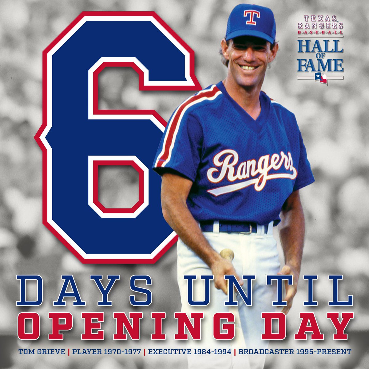 Rangers's tweet photo. Repeat after Grieve - only 6 more sleeps until #RangersOpeningDay! https://t.co/sI16j7IsRo