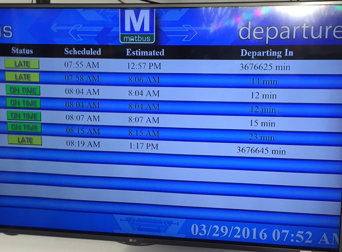 Kyle_Knut's tweet image. Sorry @MATBUS but I&apos;m going to be late for class if I wait almost seven years for this bus #didthemath #walking