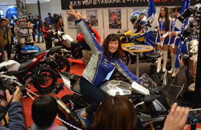 sayayasuhara's tweet photo. めっちゃいい写真(^O^)／
楽しかったな〜、東京モーターサイクルショー♪♪
#YAMAHAが美しい 
#YSP
#東京モーターサイクルショー
来て下さった方！
#ありがとうございます https://t.co/rRwmj01Q9z