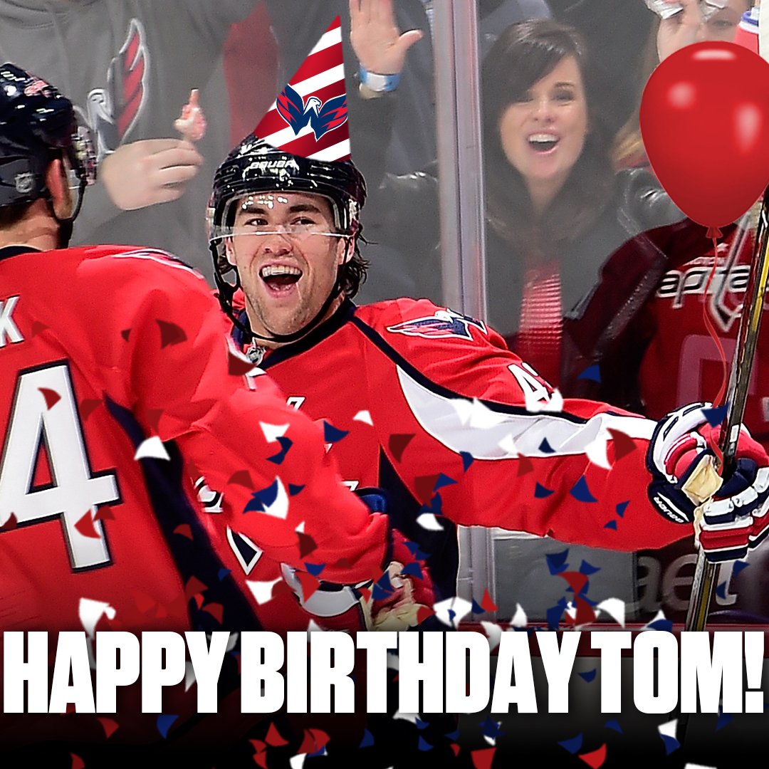 Capitals's tweet photo. RT to wish @tom_wilso a Happy Birthday! #RockTheRed https://t.co/qc53ydbAYM