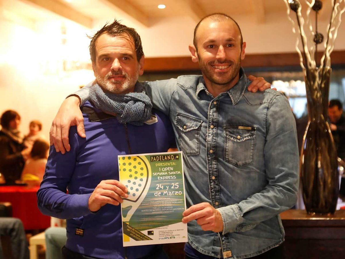 Alex e Iban CAMPEONES DEL "I OPEN SEMANA SANTA EXPRESS" en PADELAND!!! 
Zorionak txapeldunak !!!👏🏻👏🏻👏🏻🎾💪🏻👍🏻🏆