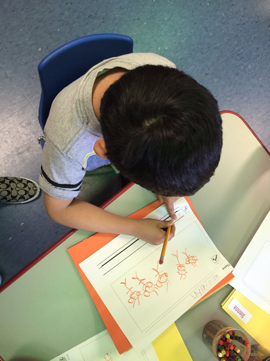 MsLoomer's tweet photo. Working on finger spaces in our writing! #ecefcps #gatorstrong #prekprogress https://t.co/NysnWucuh0