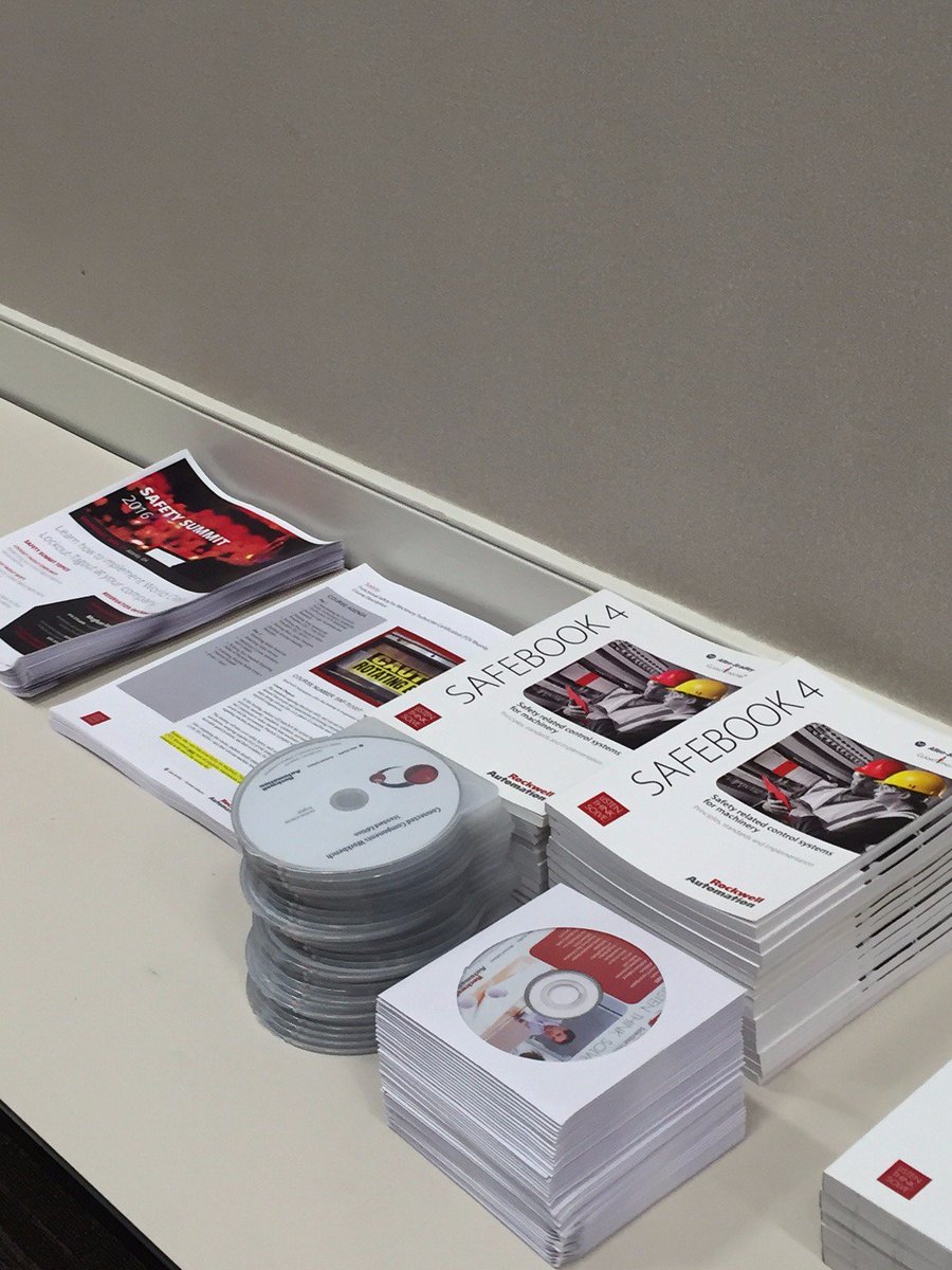 Some of the materials provided for today's #IntegratedSafety Seminar attendees as hard copies or on USB drives.