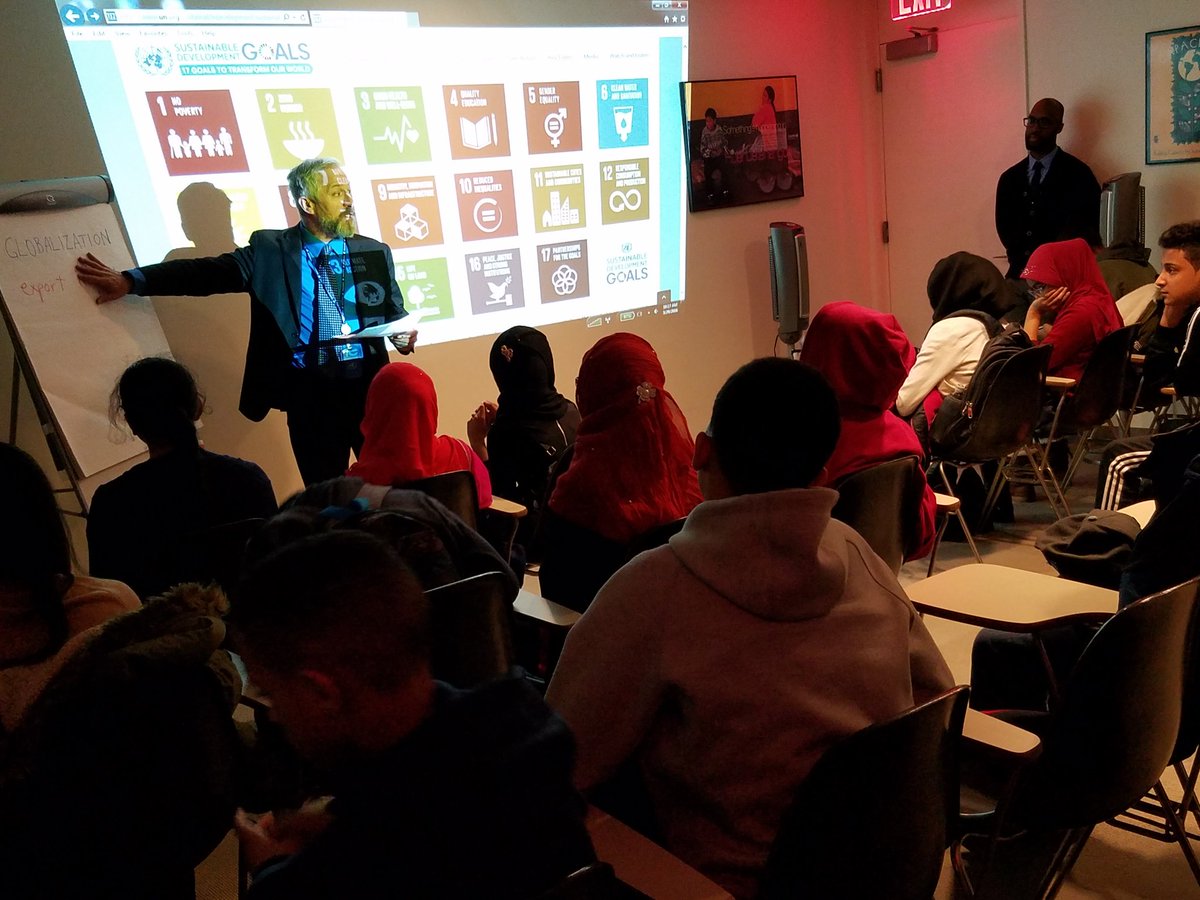 globalnyc's tweet photo. Castle Hill students w/ @safsny from #TheBronx getting briefed about #GlobalGoals from @UN expert. #NYCxUN https://t.co/XtyUt9N21E