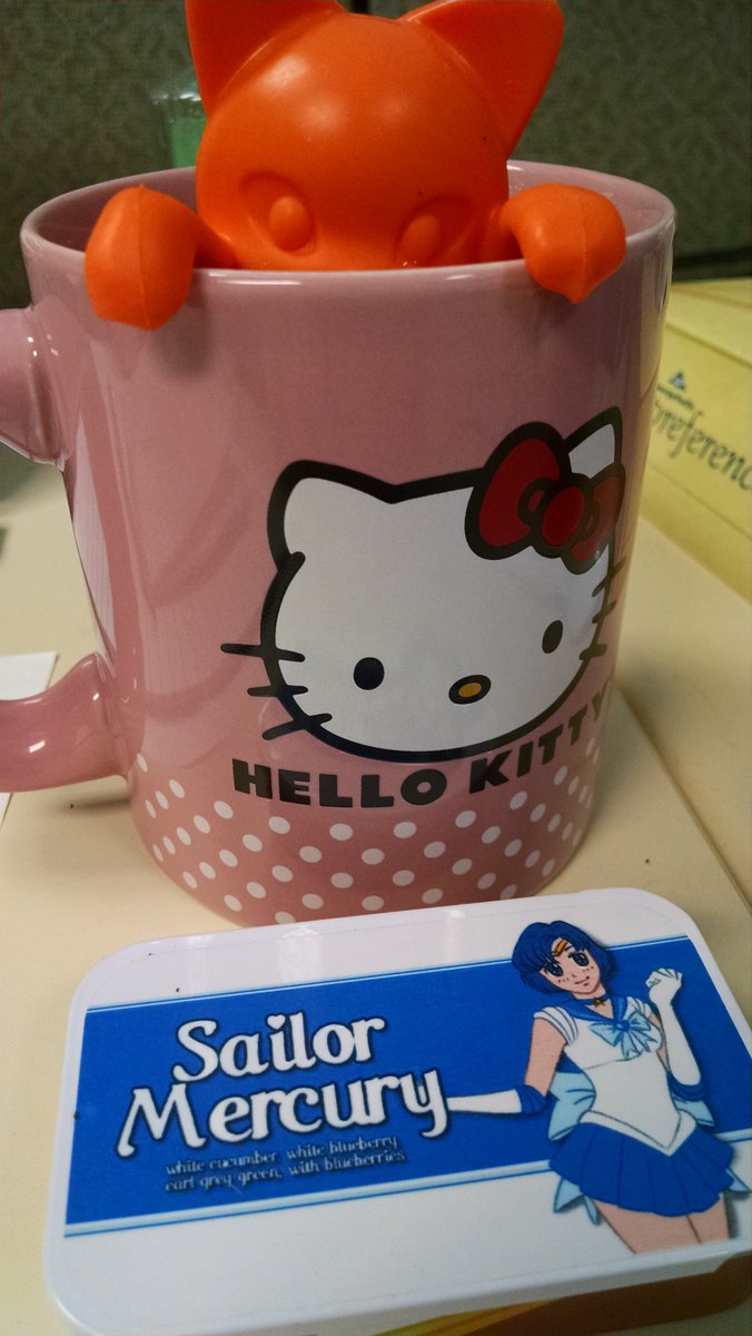 NozomiNeko's tweet photo. Making Sailor Mercury tea! #adagioteas #fandomblends #kittea https://t.co/gqPAxl4AC7
