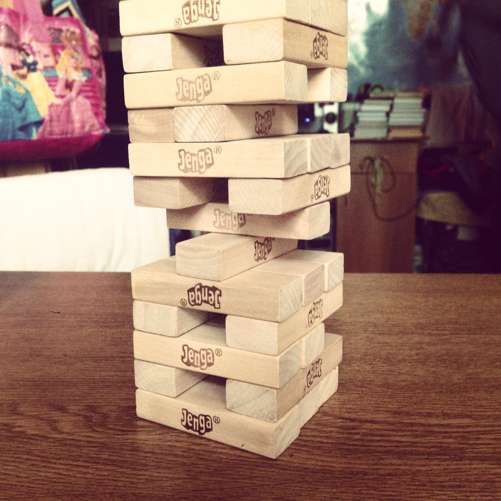 Играем в. #jenga. 