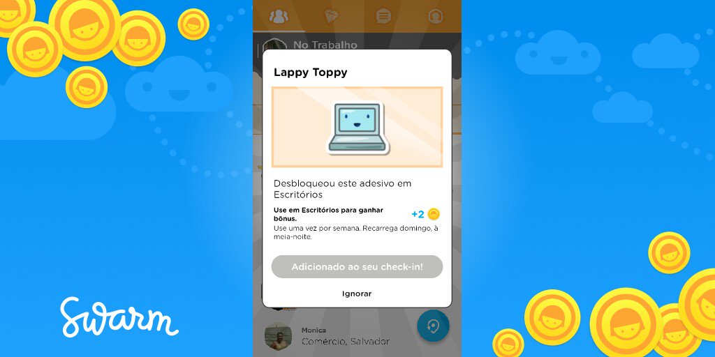 Eu acabei de desbloquear o adesivo Lappy Toppy no <a href="/Swarmapp/">Swarm by Foursquare</a>!
swarmapp.com/ribeiro_jerri/…