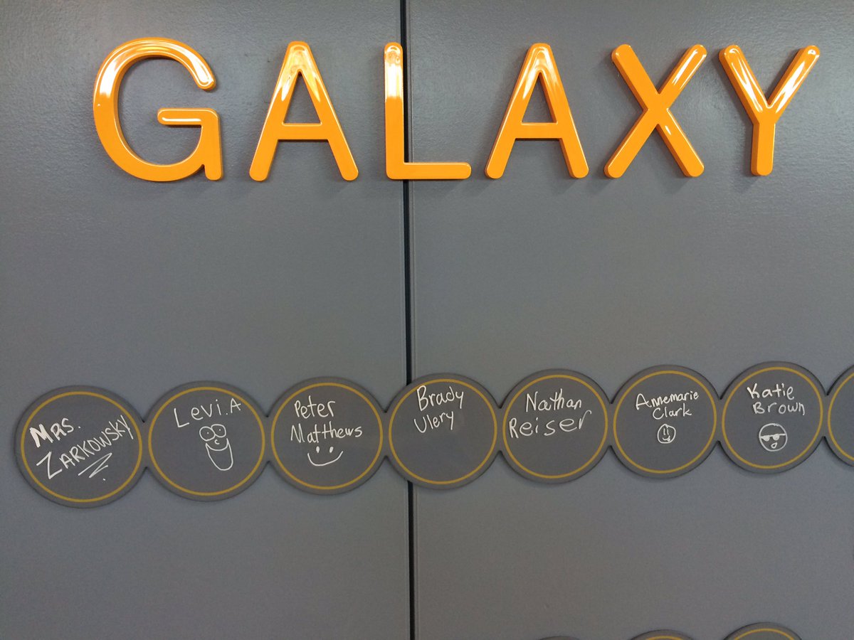 History in the making...5th Grade Galaxy Voyagers the first to leave their mark at Discovery!