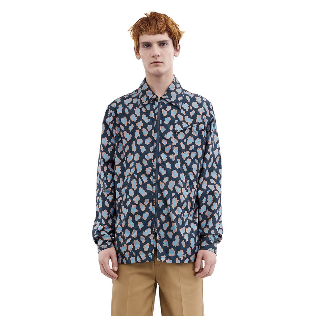 acnestudios's tweet photo. #AcneStudios Merick is a leopard print nylon jacket: https://t.co/pYq745nowH https://t.co/3VMKBXISNQ