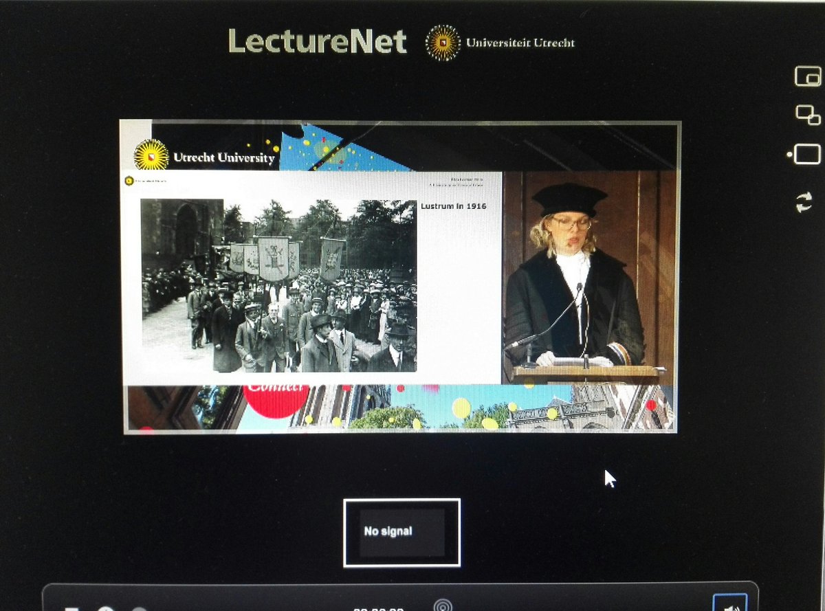 Leve LectureNet <a href="/UniUtrecht/">Utrecht University</a>. Online front row bij Diesrede v Beatrice de Graaf, koffie drinken en wat werken #diesUU