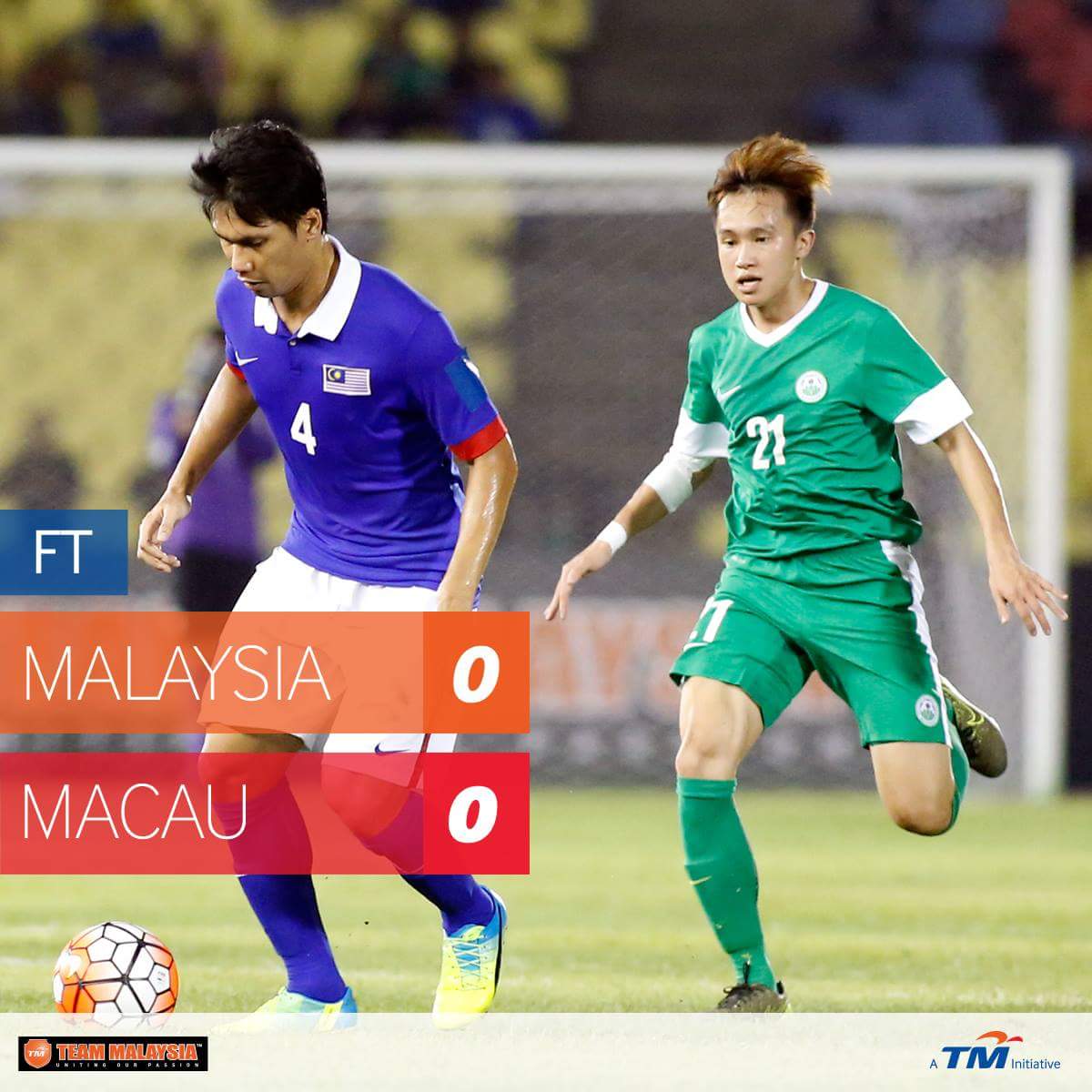 UnifiSports's tweet photo. FT : @HarimauMY 0 - 0 Macau

Satu persembahan yg ______. Ungkapkan dalam 1 perkataan. 
 #KamiTeamMalaysia #MASvsMAC https://t.co/iKzcgqz5KL