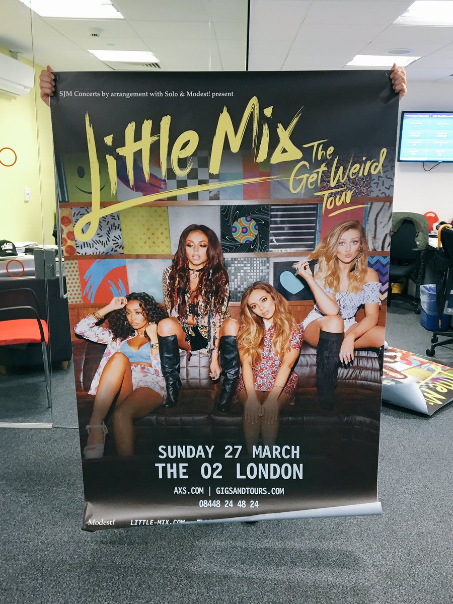 TheO2's tweet image. Wanna win one of these GIANT @LittleMix posters? We have 8 to giveaway - just RT and follow ❤️😁 #GetWeirdTour 

1/2