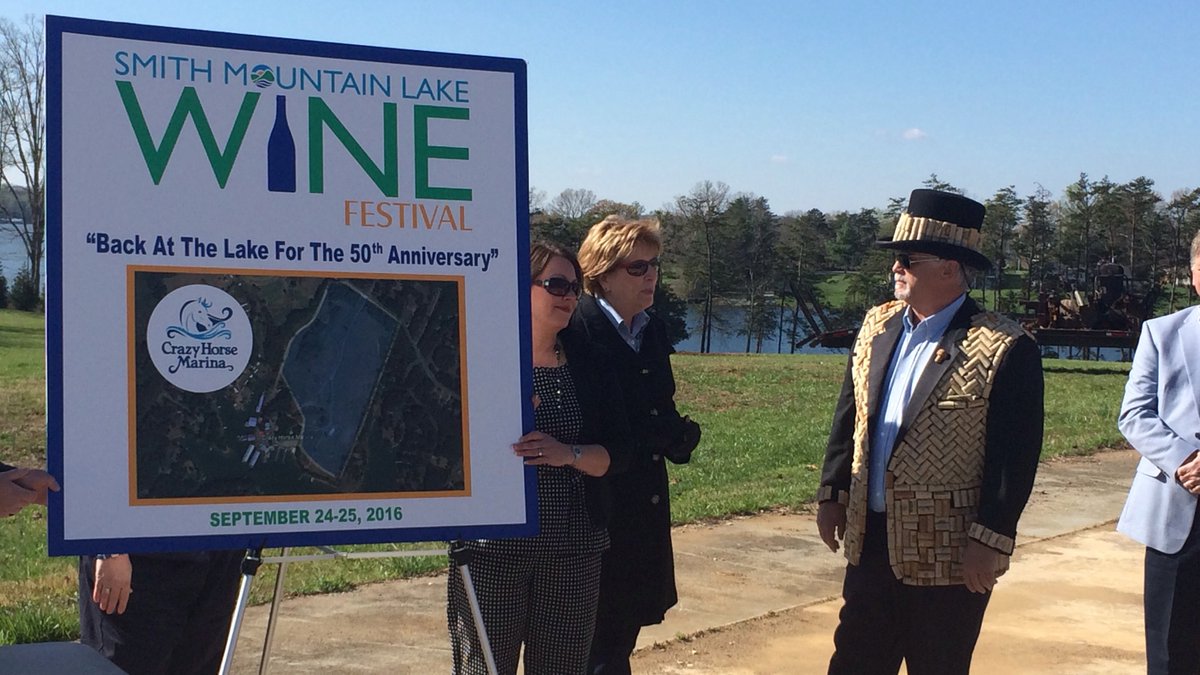 This year's Smith Mountain Lake Wine Festival will be at Crazy Horse Marina: 10.wsls.com/1UzCMiE
