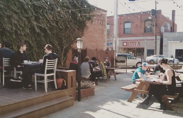 Workbar's tweet photo. What do we love about #OurSquare: โcommunityโ โ @blocsomerville #UnionSquare https://t.co/w0UoWxlpNk