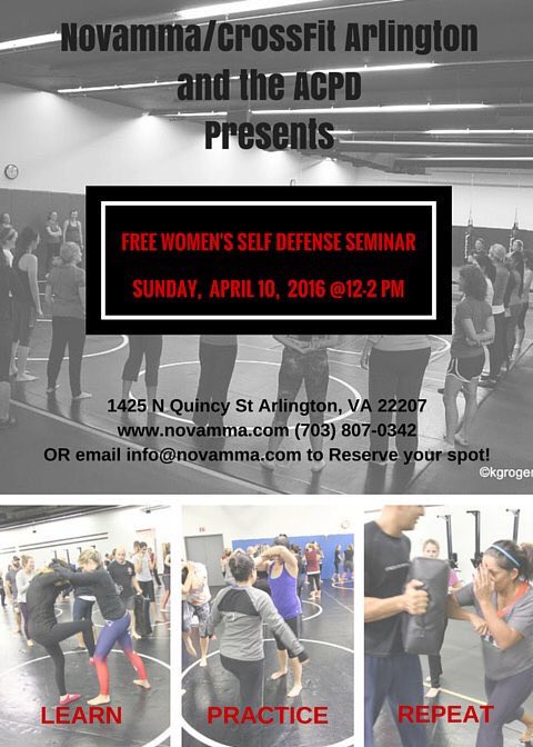 UFKNOVA's tweet photo. Women's self defense seminar on Sunday April 10th @12-2 pm. Call 703-807-0342 or email info@novamma.com https://t.co/YrrCTQavFL