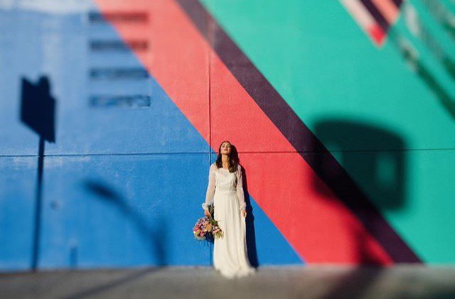 Sneak peek from <a href="/BetsiEwing/">B E T S I  E W I N G</a> of a very cool shoot in Downtown LA with our #VT6310 dress!