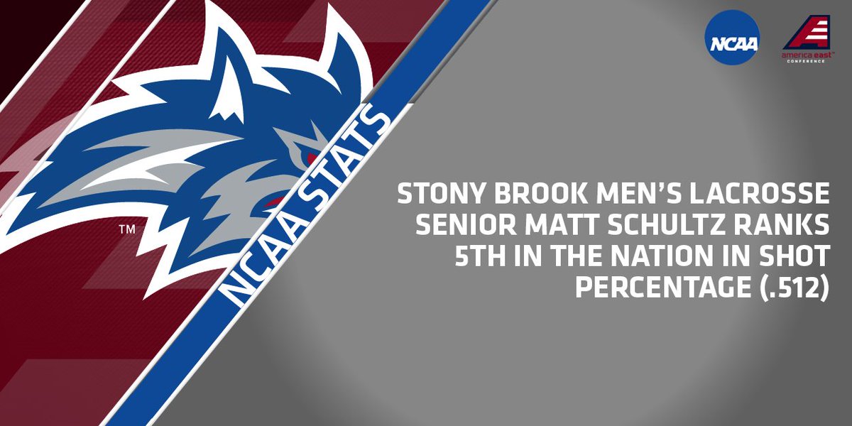 AmericaEast's tweet photo. NCAA STAT CHECK! @StonyBrookMLAX's @Mschultz40 is 5th in the country in shooting percentage #StatTuesday https://t.co/Oq2cepp8aI