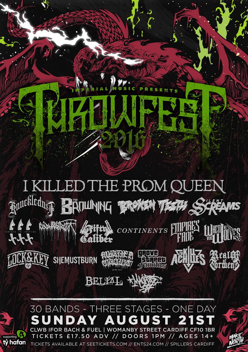 Cardiff, we are coming. #throwfest2016 

Tickets: seetickets.com/event/throwfes…

Event: facebook.com/events/1044772…