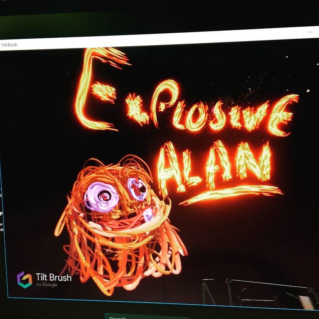 Explosive_Alan's tweet image. Explosive Alan enters the VR age. #vivepre #tiltbrush #ExplosiveAlan ift.tt/1UzHuNv