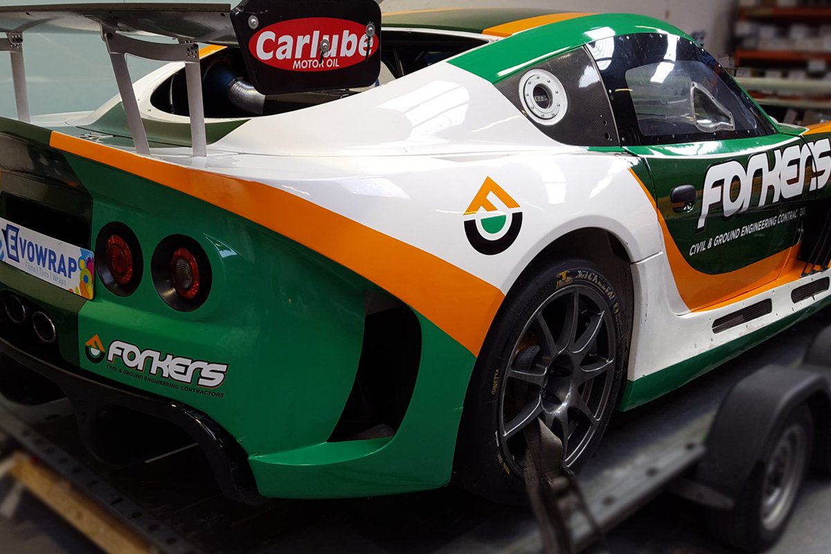 evowrap's tweet photo. Check out this @GinettaCars we just wrapped ready for the big race. RT if you think it's a winner! https://t.co/2zjCgo9ghP
