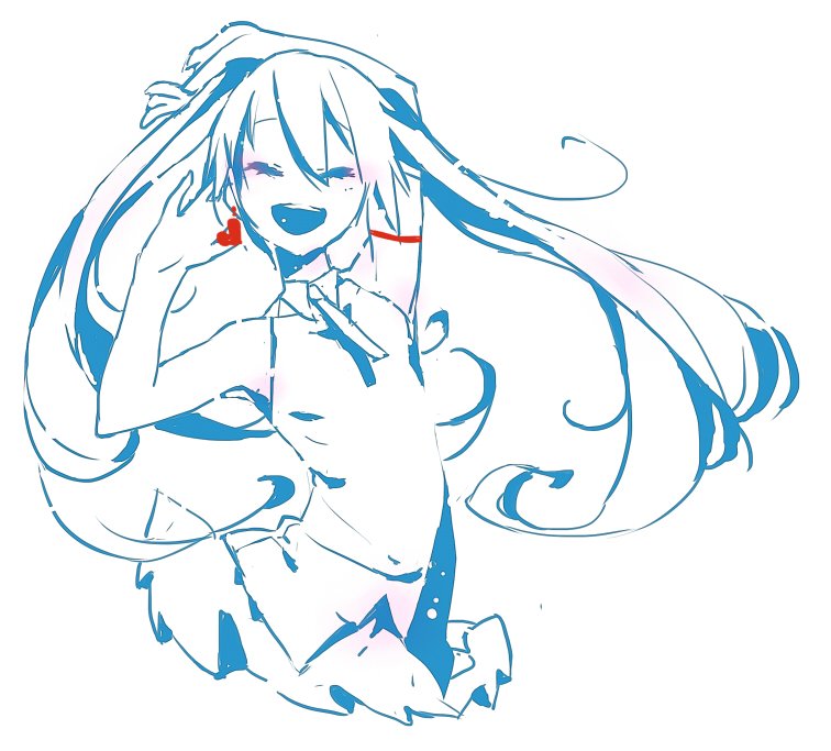 初音ミク 「♡ 」|ほんわのイラスト