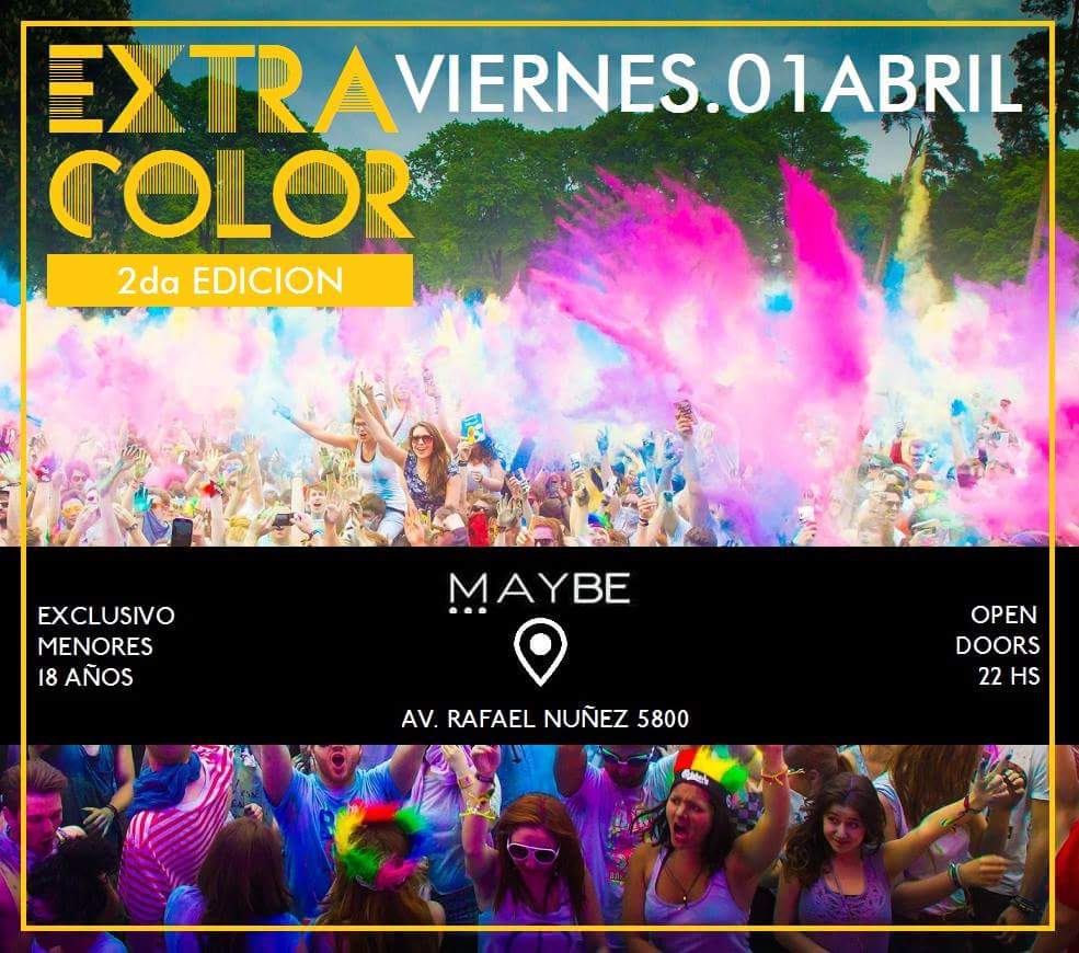 patricioPederne's tweet photo. 01/Abril, #Extracolor MAYBE🎉
-2da EDICIÓN💣.
LISTA
👉PATRICIO PEDERNERA 👈
•Av.Rafael Nuñez5800
•Valor de entrada💲100 https://t.co/M9jv5HRoP8