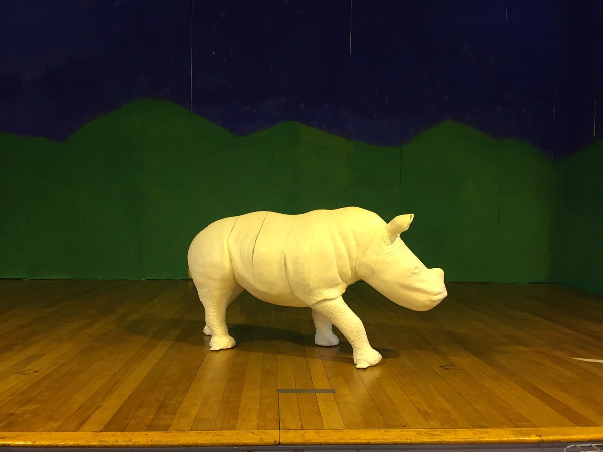 twobytwosale's tweet photo. Were at @SpringfieldSPS for two days this week decorating a rhino! #saleartzoo #recycletheme #whatchthisspace https://t.co/71pncDE3sJ