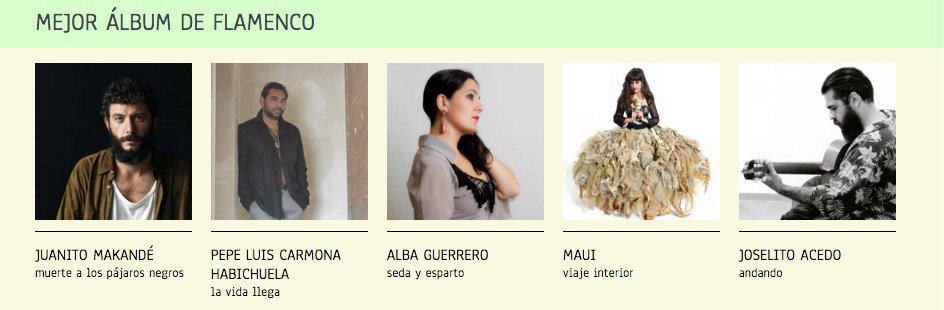 PremiosMIN's tweet photo. Finalistas #PremiosMIN: Premio al Mejor Álbum de Flamenco. ¡Ya puedes votar! ➡ https://t.co/XmZYtJYLQR https://t.co/OxI3MCLLhv