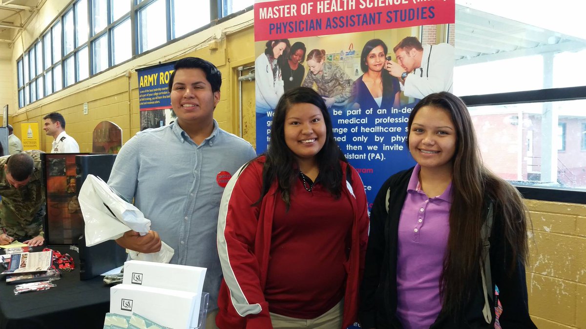 College/Career Day @ChoctawTribalHighSchool in Choctaw, MS. We were pleased to educate them about the PA profession.