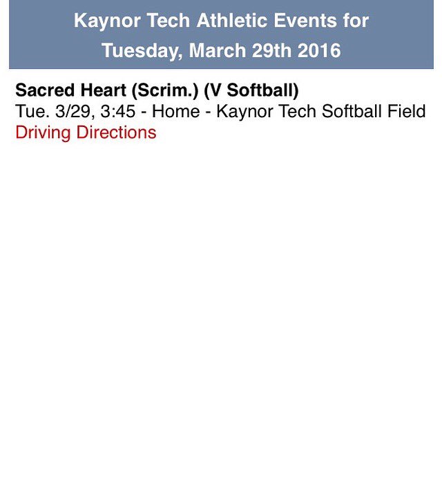 KT_Athletes's tweet image. Softball scrimmage home against Sacred Heart. #GoPanthers #ctsoft #SacredTech