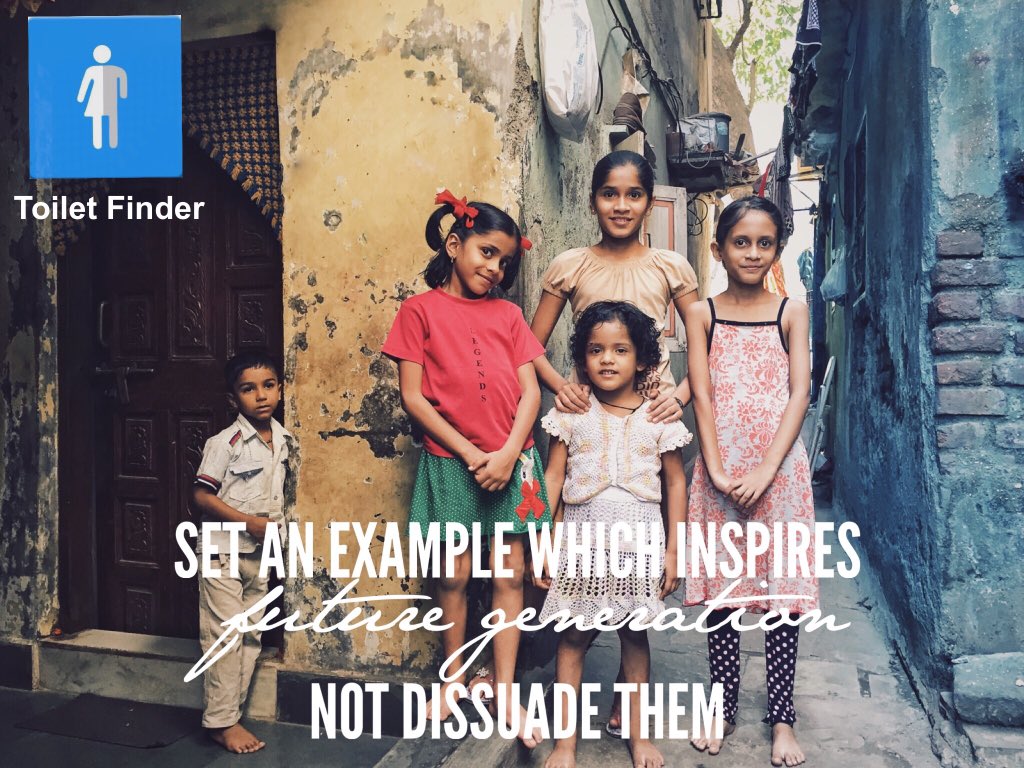 AppRevelation5's tweet photo. R actions define us &amp; observed by future gen #DigitalIndia inspirng #india use #toiletfinder
https://t.co/6baMXpAu8O https://t.co/quB4WjuZFp