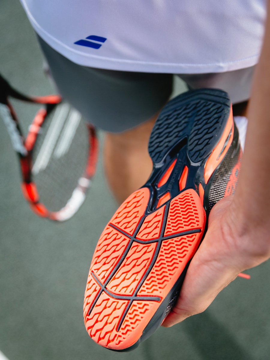 babolat's tweet photo. An exclusive @Michelin outsole for increased traction and durability. #FasterToTheBall
The new @Babolat Jet. https://t.co/8MNysMD9hb