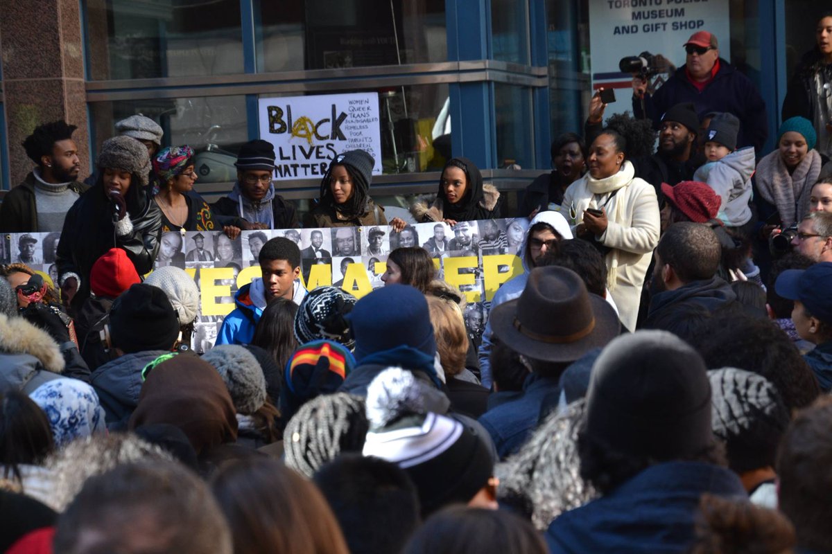 CUPEOntario's tweet photo. "Police in Canada Get Away with Killing Black People" https://t.co/8g6sZLZJci @DesmondCole reports on #BLMTOtentcity https://t.co/RKjm8GrGfL
