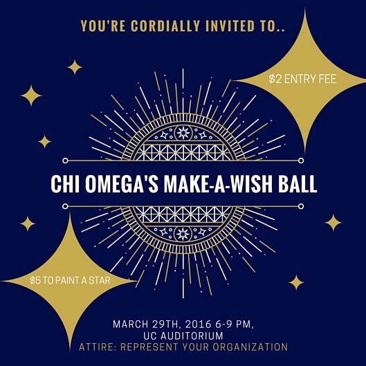 KappaSigmaSHU's tweet photo. Join @ChiOmegaKappaMu 2nite (6-9pm) for their Make-A-Wish Ball! $2 for entry, $5 to paint a star. See you there! https://t.co/Z7DOJZvFb0