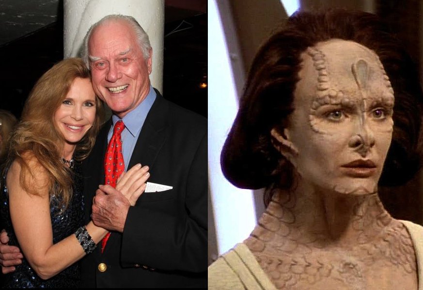 DallasFanzine's tweet photo. She may have shot J.R on #Dallas but Mary Crosby looked pretty cool as a Cardassian on #StarTrek DS9. https://t.co/w8eP8wHOw5