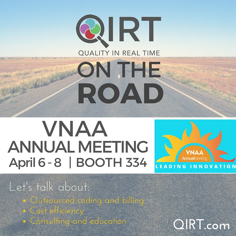 QIRTClinical's tweet photo. Looking forward to the @VNAA meeting next week. Headed there? Come see Tom &amp; Matt to get the QIRT Advantage.#quality https://t.co/2zA39drspz